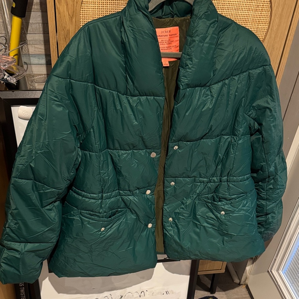 J. Crew Forest Green Quilted Jacket